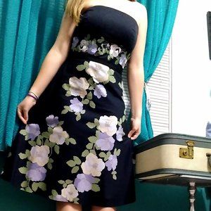 Embroidered Floral Dress Ann Taylor Loft